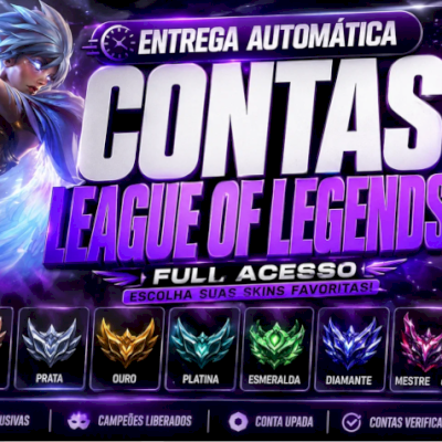 CONTA SMURF LOL RANKED LIBERADA | 7 SKINS | PRATA - FULL ACESSO