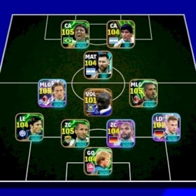 CONTA EFOOTBALL MOBILE, COM VÁRIOS ÉPICOS.