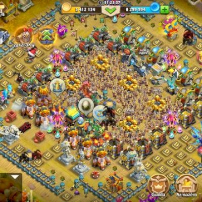 Conta Full de Castle Clash (Embate do castelo) 2,5M de poder.