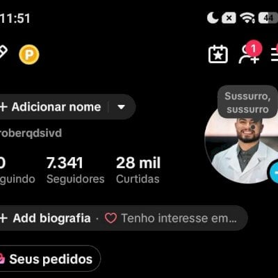 CONTA TIKTOK 7K SEGUIDORES BR 🇧🇷 PROMOVER+SITE+LIVES+TROCAR NOME ✅ SEM SHOP ❌