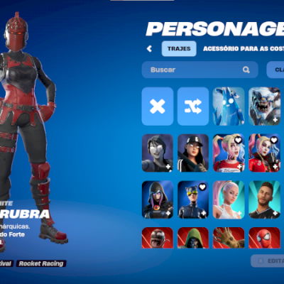 conta fortnite com 142 skins - full acesso