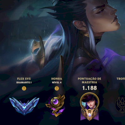 Conta LOL desde S4 521 Skins 6 prestigio, full champ, MMR diamante (peak GM)