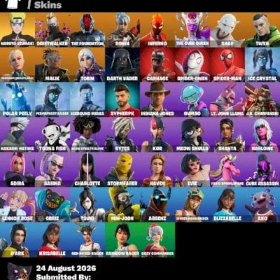 [53 Skins] Naruto | Driftwalker | The Foundation | Ronin | Inferno | Rei do Gelo