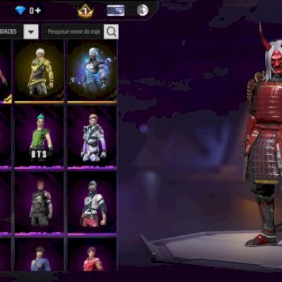 Conta free fire nível 56