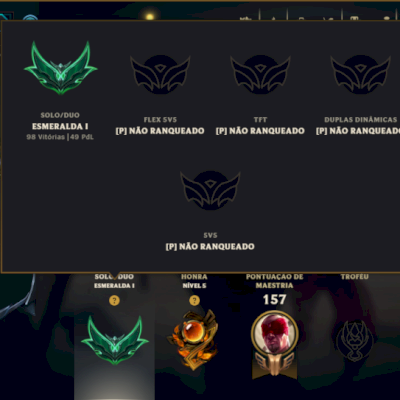 Esmeralda 1 com 85 Champs e 60 Skins