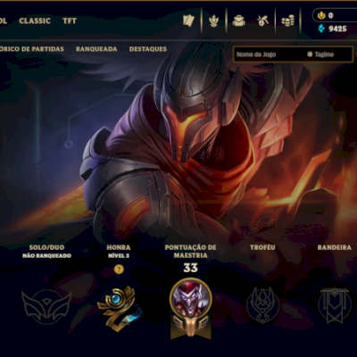 CONTA SMURF BÁSICA LOL LVL 27 | YASUO ZED YORICK | 5 SKINS - FULL ACESSO