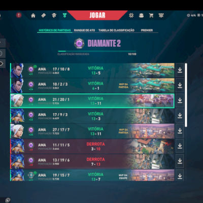 CONTA DE VALORANT COM SKIN DE VANDAL E PHANTOM