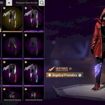 CONTA PRIME 8 RARA/GEMADA/FULL ANGELICAL E EVOLUTIVA/+1000 PEITORAL +200 EMOTES