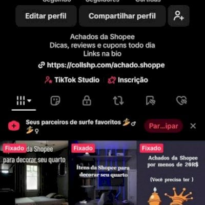 Conta tiktok 150k