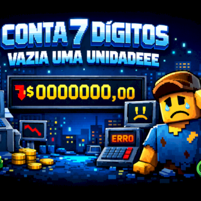 CONTA 8 DIGITOS VAZIA DE ROBLOX UMA UNIDADEEEEEEEEEEEE