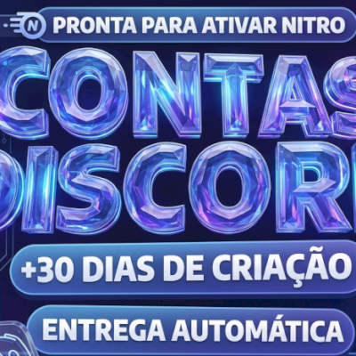 Contas Discord Verificadas (E-mail + SMS) | Com Token e E-mail Original Incluso