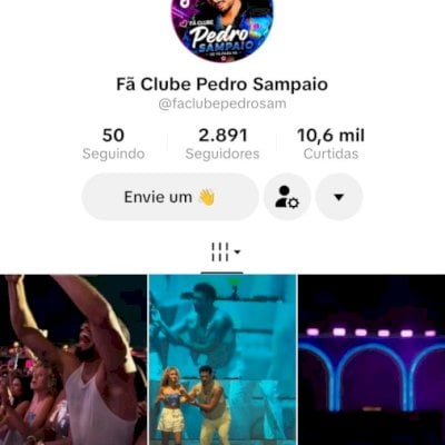 Vendo conta do tik Tok bem engajada