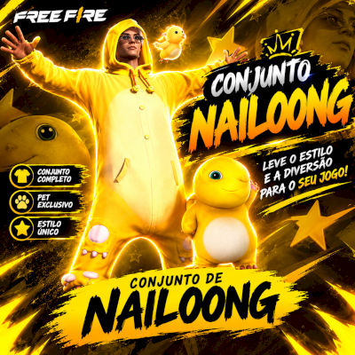 📩 LV 15 CONJUNTO NAILOONG + 20K+ TROCA NICK [NO SEU EMAIL