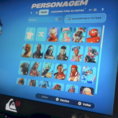 CONTA DE FORTNITE , MUITAS SKINS . TEMPO 1 /3/4 COM GLOW E SKIN DA TWITCH ANTIGA