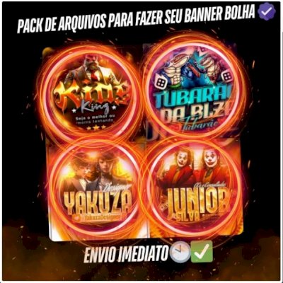 🖥️ Curso de Banner Bolha - Curso + Pack De Artes Para Fazer Os Seus! 🖥️