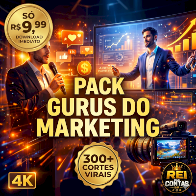 🔥 PACK GURUS DO MARKETING - 300+ CORTES PARA VIRALIZAR E VENDER MUITO!