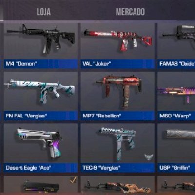 CONTA DE STANDOFF COM FACA + LUVA