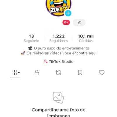 Conta TikTok 1.2k de Seguidores conta antiga