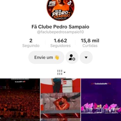 Vendo conta do tik Tok engajada
