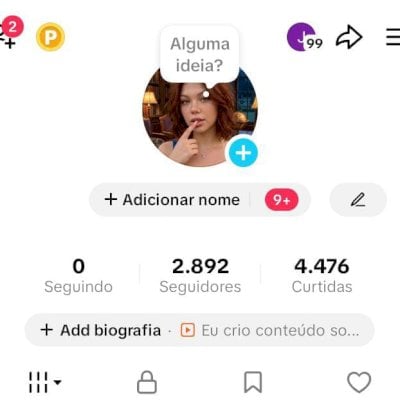 CONTA TIK TOK 2,8K DE SEG E 4K DE CURTIDAS (SHOP DAQUI A 30 DIAS) CONTAS TIK TOK