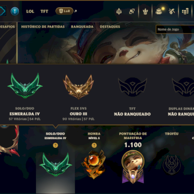 Esmeralda 4 com TODOS os Champs e 395 Skins +2 Raras