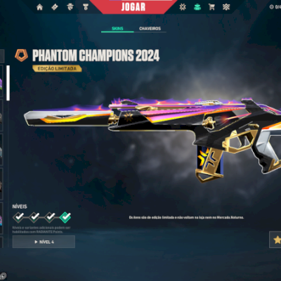 champions 2024 mais outras skins, valor negociavel