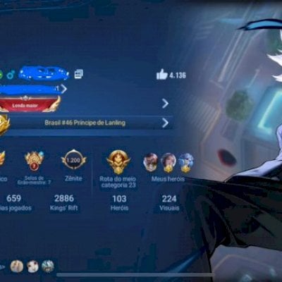 LVL 176/NV 6/237 SKYNS + MYTHIC/EX LENDA/FULL CHAMP/ATRIBUTO MAXIMO/