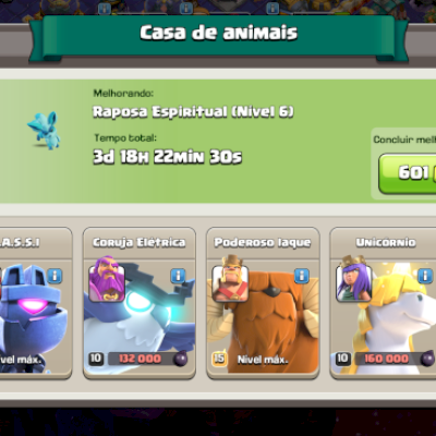 Clash of clans, conta muito rara