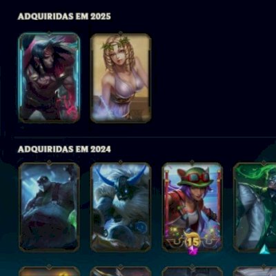 Conta League of Legends 353 Skins + Wildrift 71 Skins