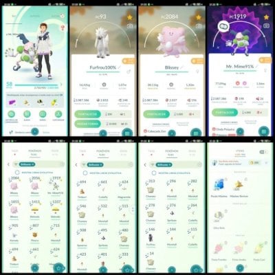 Pokemon go LVL 58 | 31 SHINY + 1x 100% + 2M DUST 002A