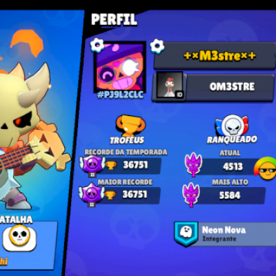 Conta brawl,bem upada 2018 main poco