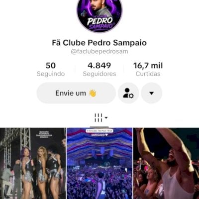 Vendo conta do tik Tok bem engajada