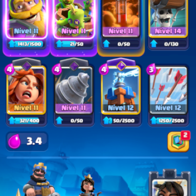 Conta clahs Royale 7600+ trofeus