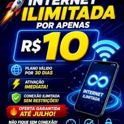 INTERNET ILIMITADA VIVO TIM E CLARO