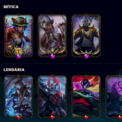 LEAGUE OF LEGENDS 245 SKINS NIVEL 250 PLATINA 4 TODOS CAMPEOES