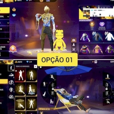 Conta de free fire gemada level 76