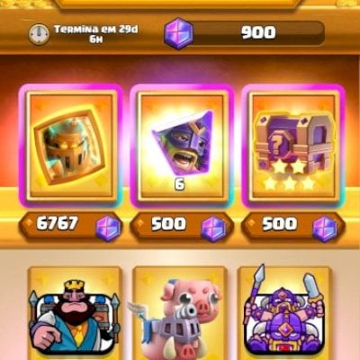 6500+ TROFÉUS | 300K OURO | 580 GEMAS | EMOTES EXCLUSIVOS | PRONTA PARA JOGAR!
