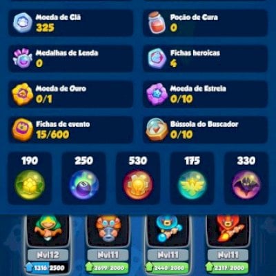 Conta Rush Royale 1997 Critico e varias Lendarias