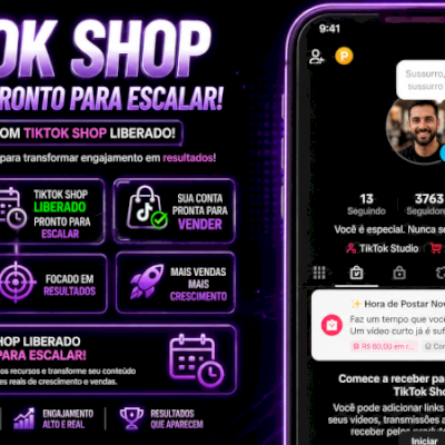 TIKTOK SHOP BR +3,7K SEGUIDORES | 100% ORGÂNICO + Benefícios Adicionais