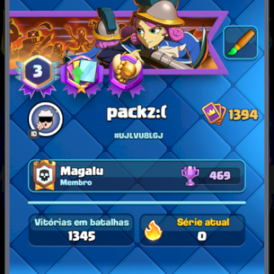 CONTA CLASH ROYALE 9K TROFÉUS