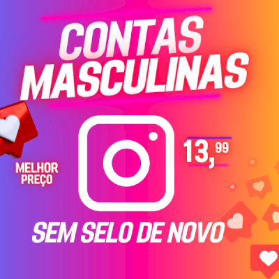 CONTA MASCULINA ANTIGA, SEM SELO DE NOVO + POSTS + LIKES