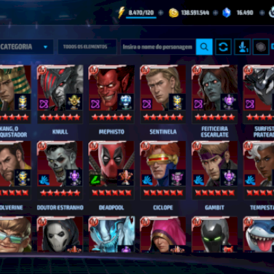 Conta Marvel Future Fight