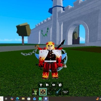 conta blox fruits com dragon east equipada