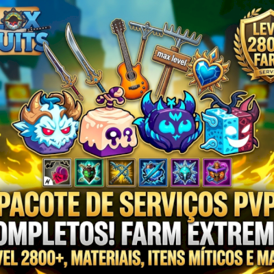 ⚡ [SERVIÇOS] BLOX FRUITS • UP DE LEVEL • MAESTRIA • ITENS • FAÇO TUDO RÁPIDO ⚡
