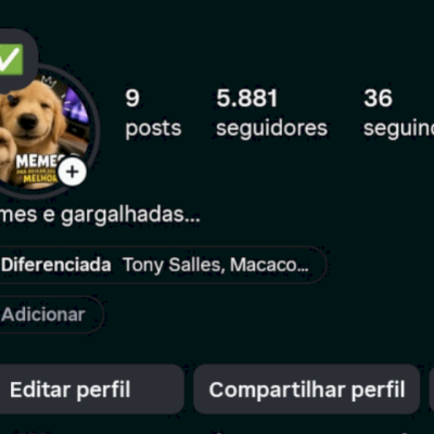 CONTA INSTAGRAM - PAGINA DE MEMES 5K DE SEGUIDORES - MELHOR OFERTA