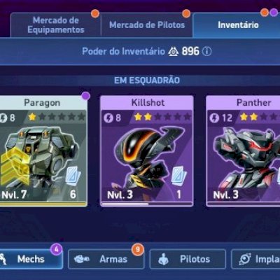 Conta de Mech Arena antiga