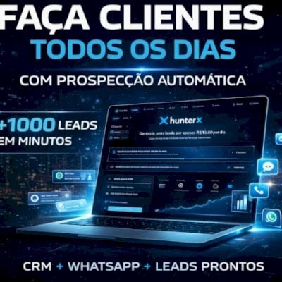 PLATAFORMA DE PROSPECÇÃO DE LEADS, CRM E DISPAROS WHATSAPP - PARA VENDEDORES