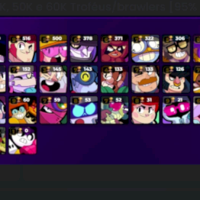 🔥 BRAWL STARS | 7K 🏆 | 48 BRAWLERS 🤖 | 3 LENDÁRIOS 🟡 | 14 HIPERCARGA🔥 |