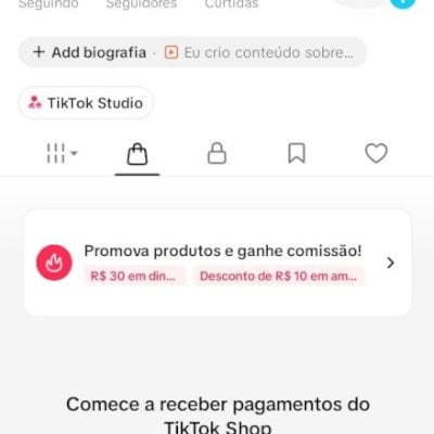 CONTA TIK TOK 2,2K SEG E 3,4K CURT (SHOP ATIVO ) (CONTAS TIK TOK SHOP)