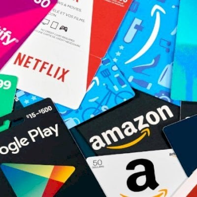 GIFT CARDS DE TODOS OS TIPOS